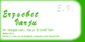 erzsebet varju business card